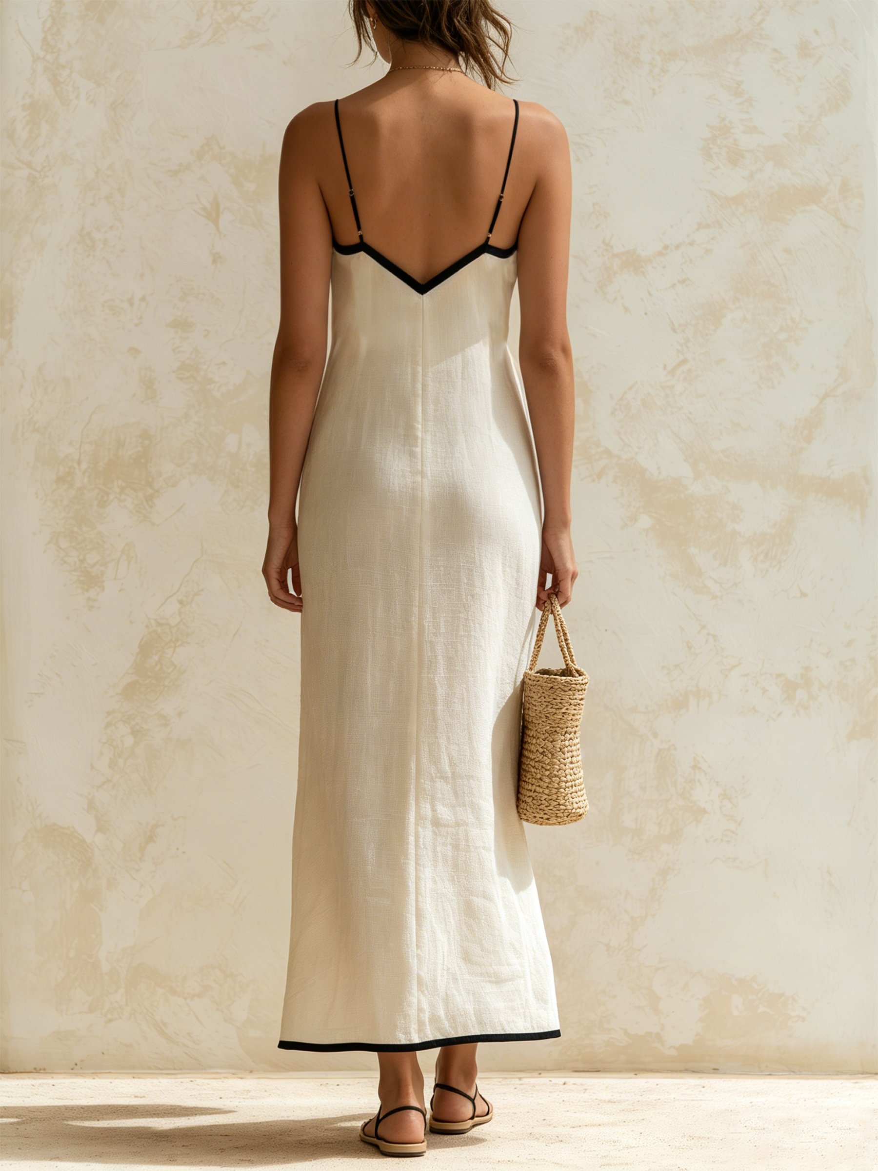 Inma | Vestido maxi con estampado chevron
