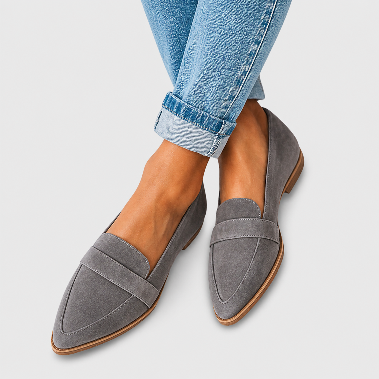 Helen | Pantuflas ortopédicas de ante suave