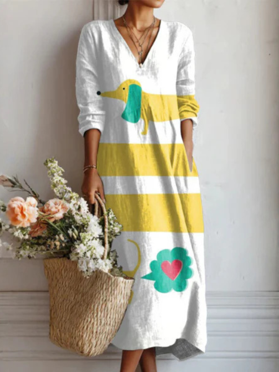 Inés | Vestido largo de estilo clásico