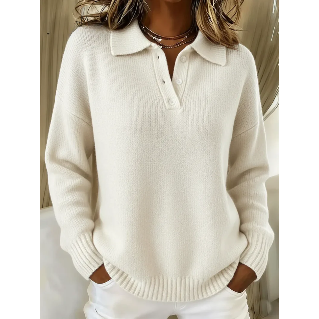 Marina | Jersey suave con cuello polo