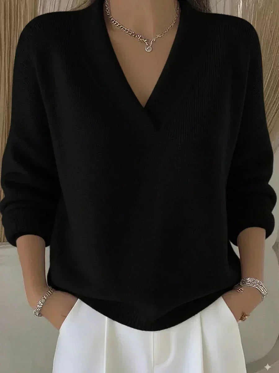 Violeta | Jersey ligero con escote en V