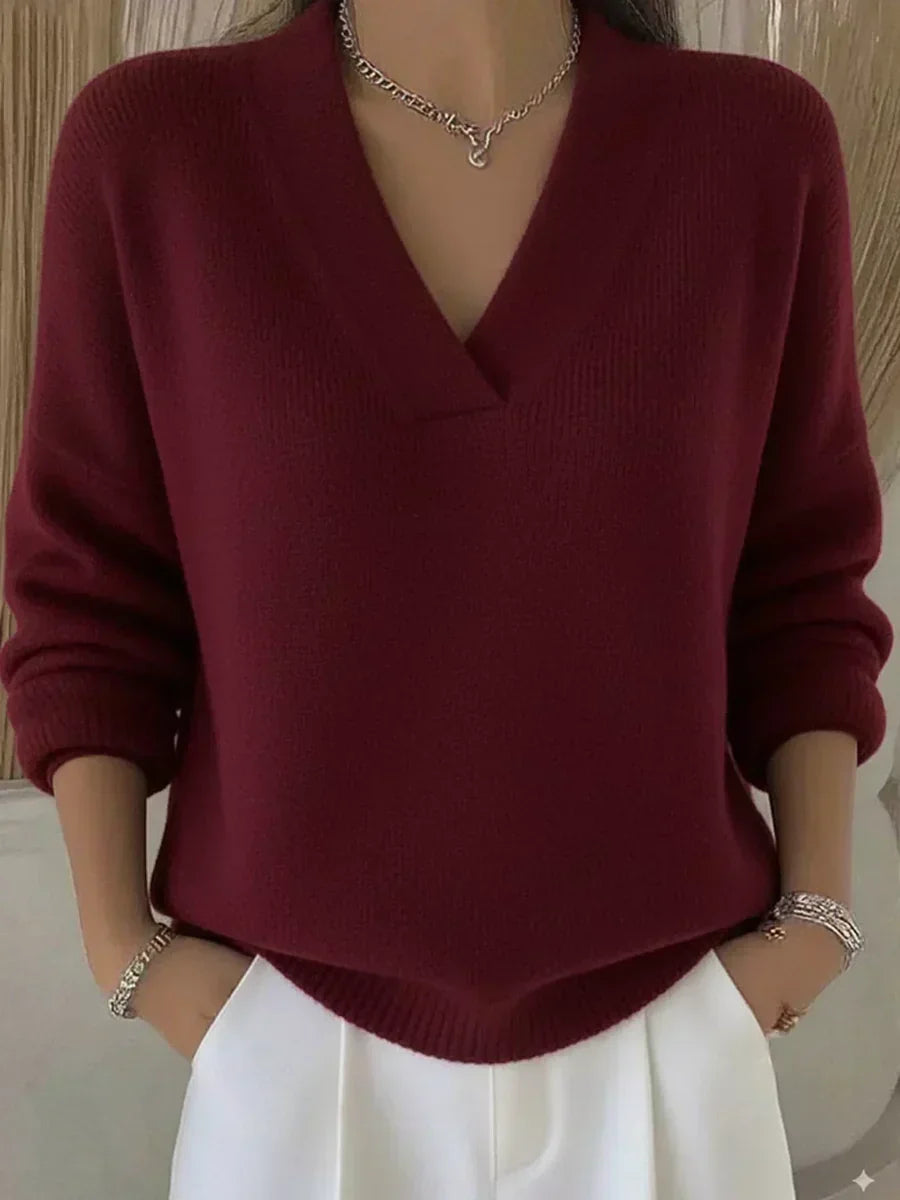 Violeta | Jersey ligero con escote en V