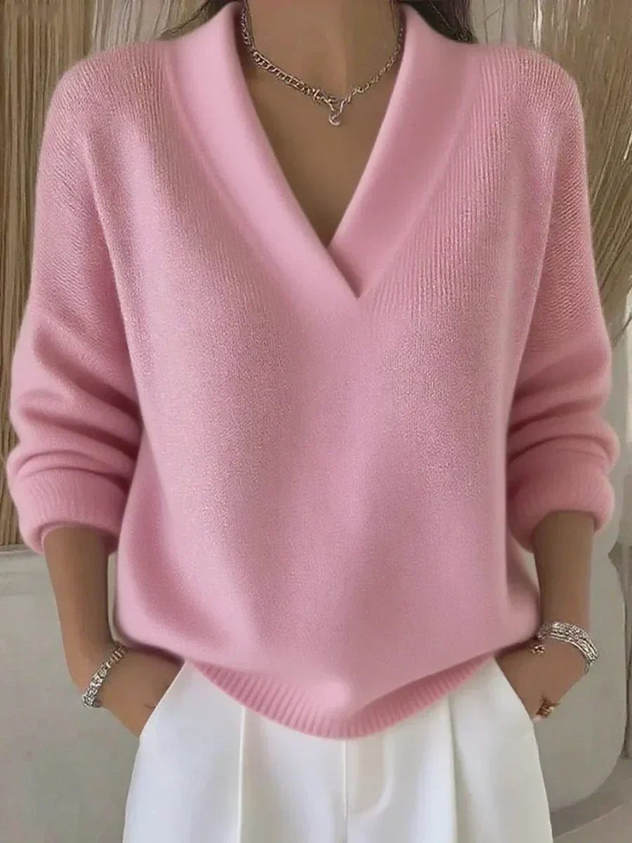 Violeta | Jersey ligero con escote en V
