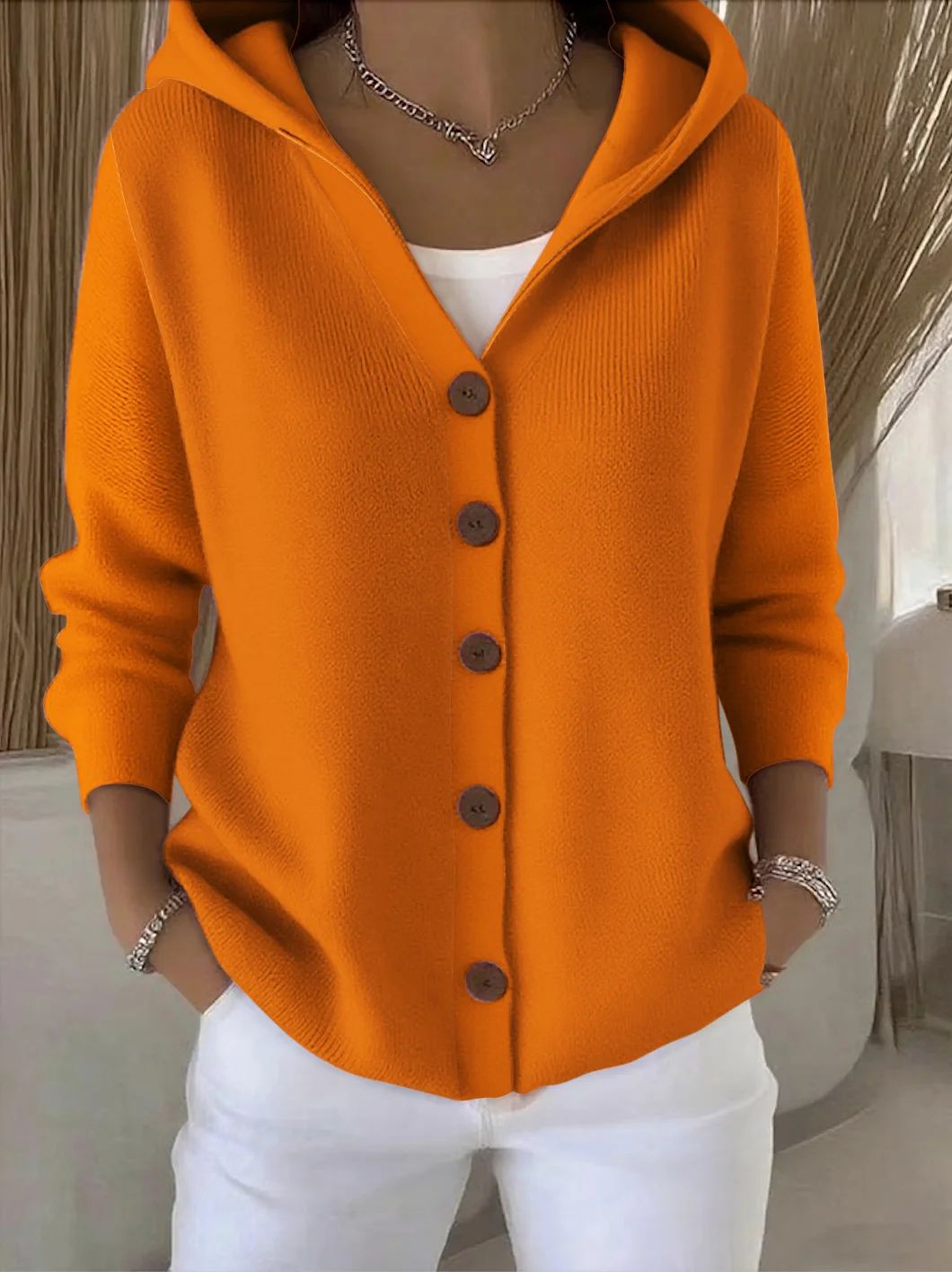 Rocío | Chaqueta de punto ligera con capucha