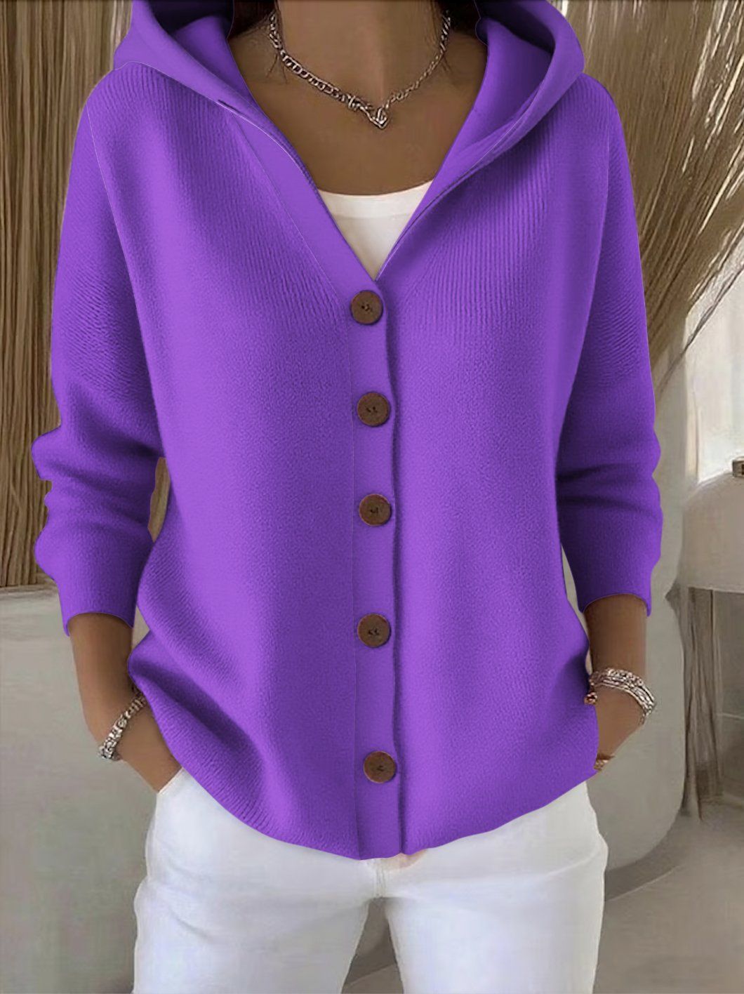 Rocío | Chaqueta de punto ligera con capucha