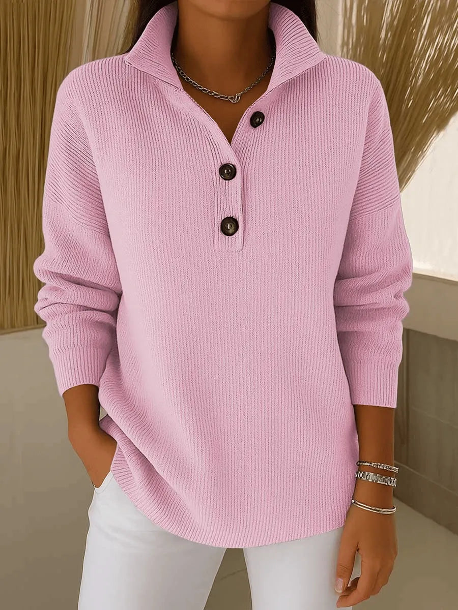 Amparo | Jersey con cuello polo y caída suave