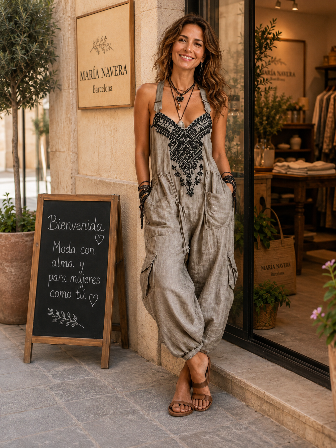 Olivia | Mono bohemio fluido y favorecedor