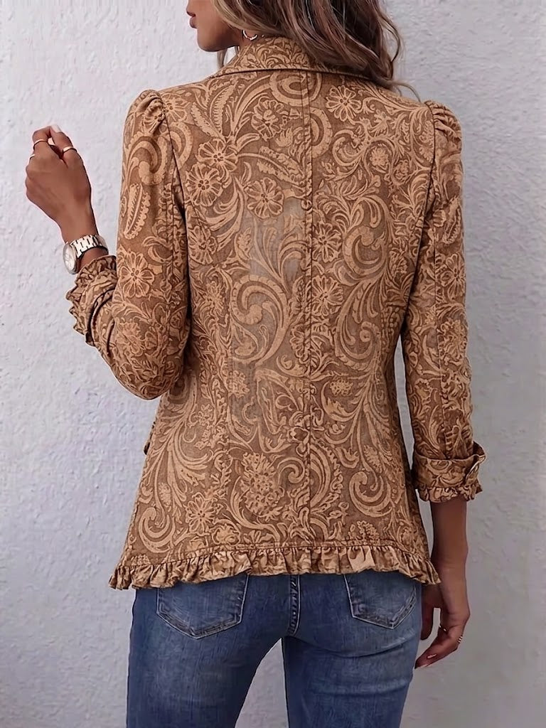 Concepción | Chaqueta floral vintage de tonos cálidos