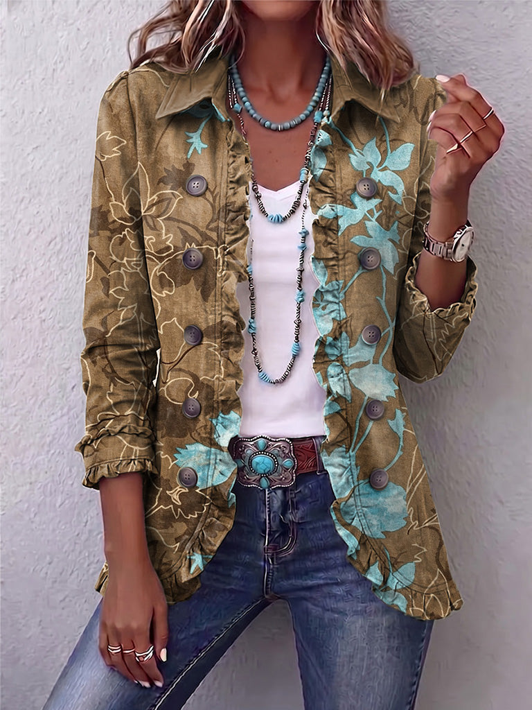 Salud | Chaqueta floral degradada de inspiración vintage