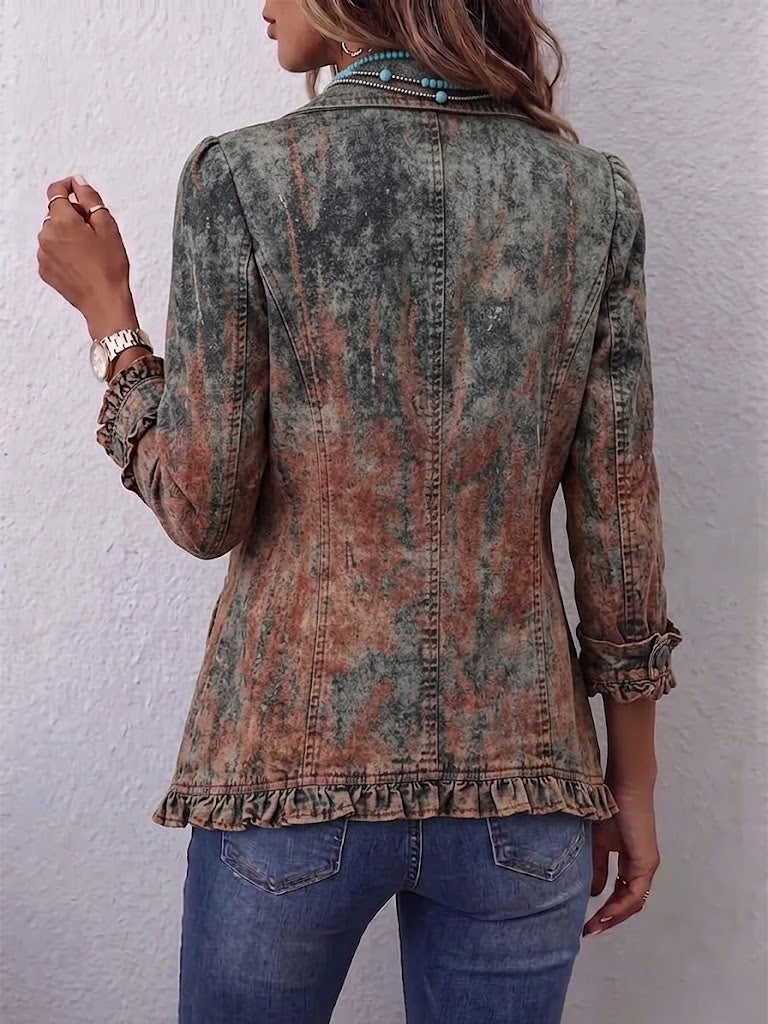 Benita | Chaqueta degradada con detalles vintage