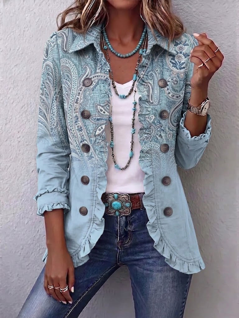 Remedios | Chaqueta paisley vintage de corte estructurado