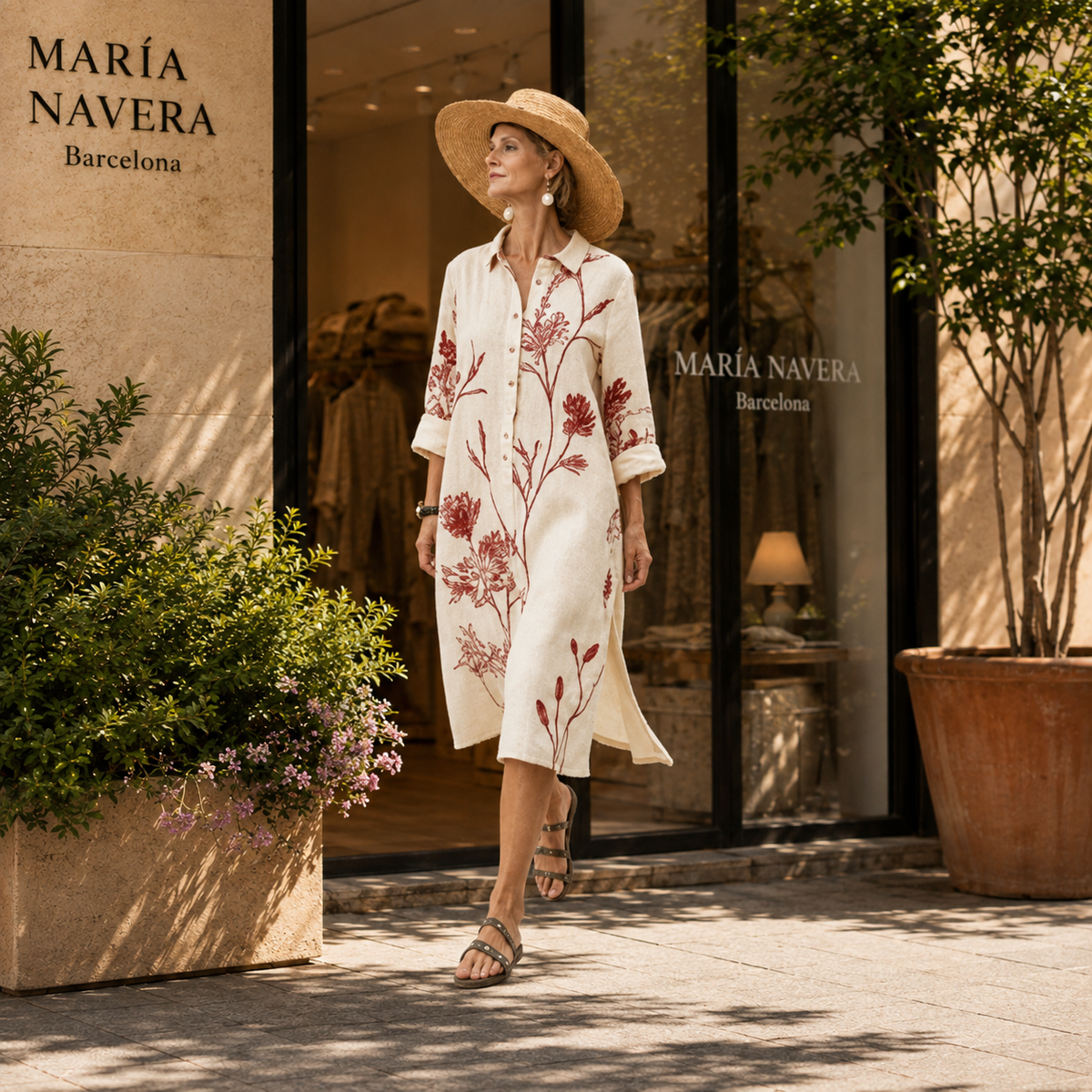 Vestido camisero ligero de verano